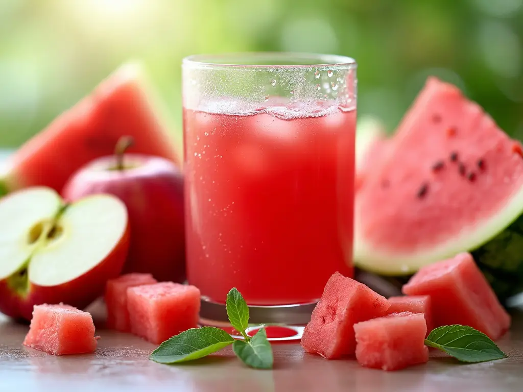 How To Make Refreshing Apple Watermelon Juice